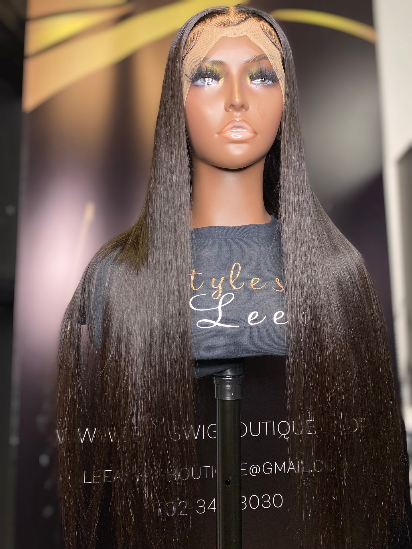 26 INCH FRONTAL LACE WIG NATURAL BLACK