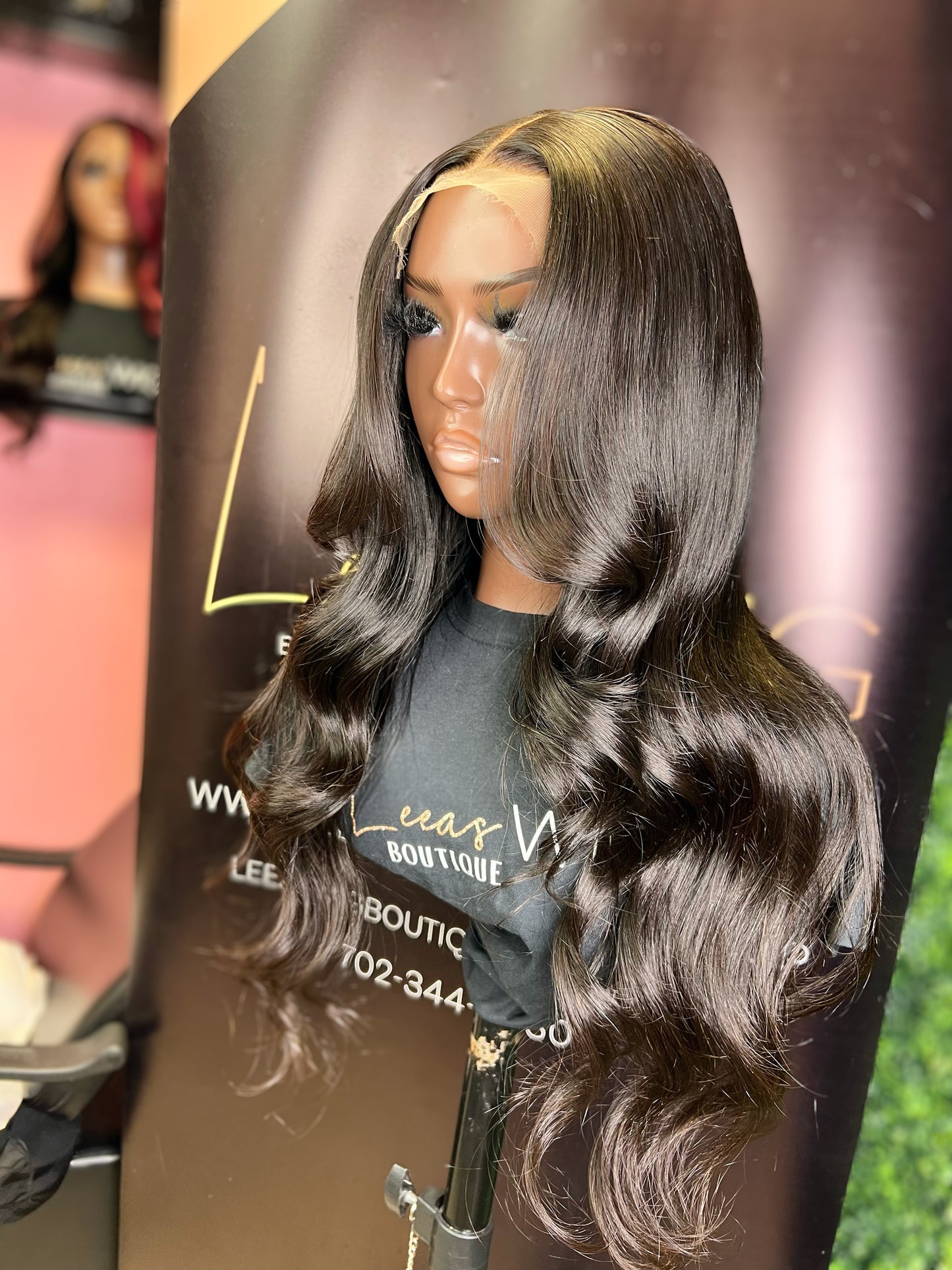 GLUELESS HD 5X5 CLOSURE WIG 22 INCH NATURAL BLACK