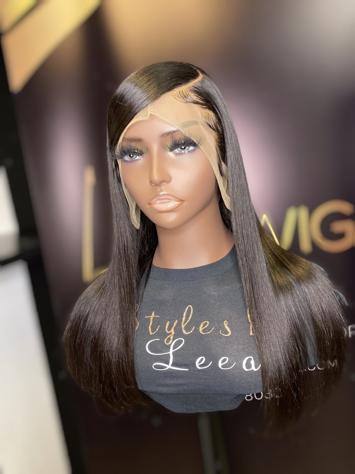 18 INCH LACE FRONTAL SWOOP SIDE PART WIG
