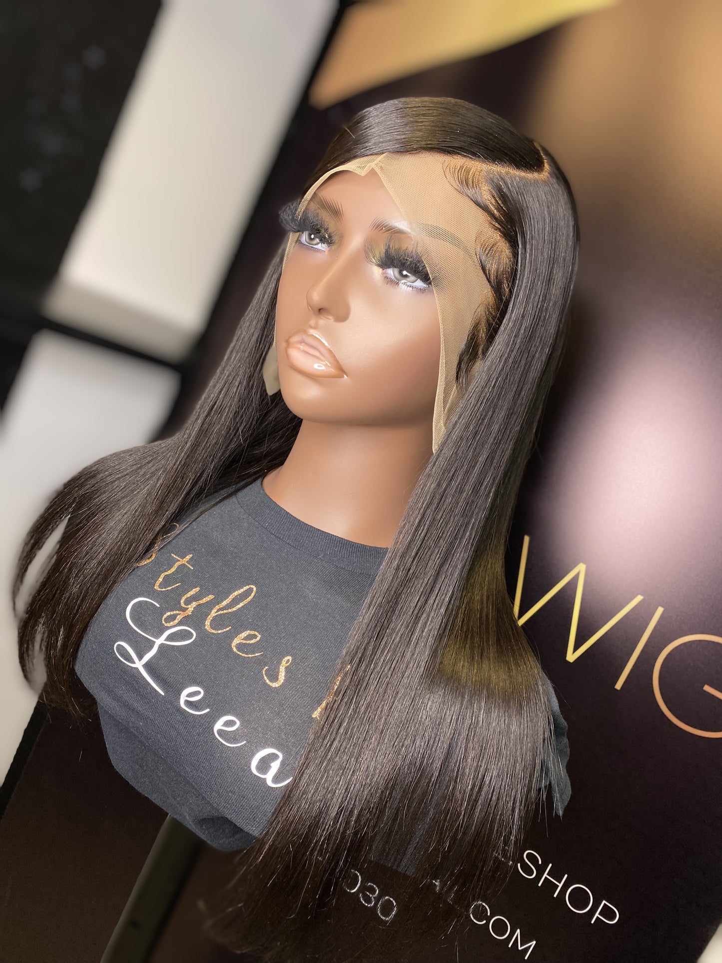 18 INCH LACE FRONTAL SWOOP SIDE PART WIG
