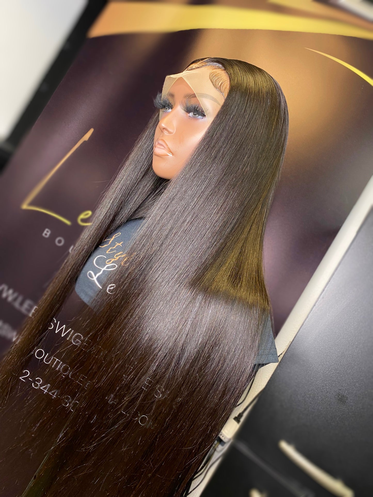 26 INCH FRONTAL LACE WIG NATURAL BLACK