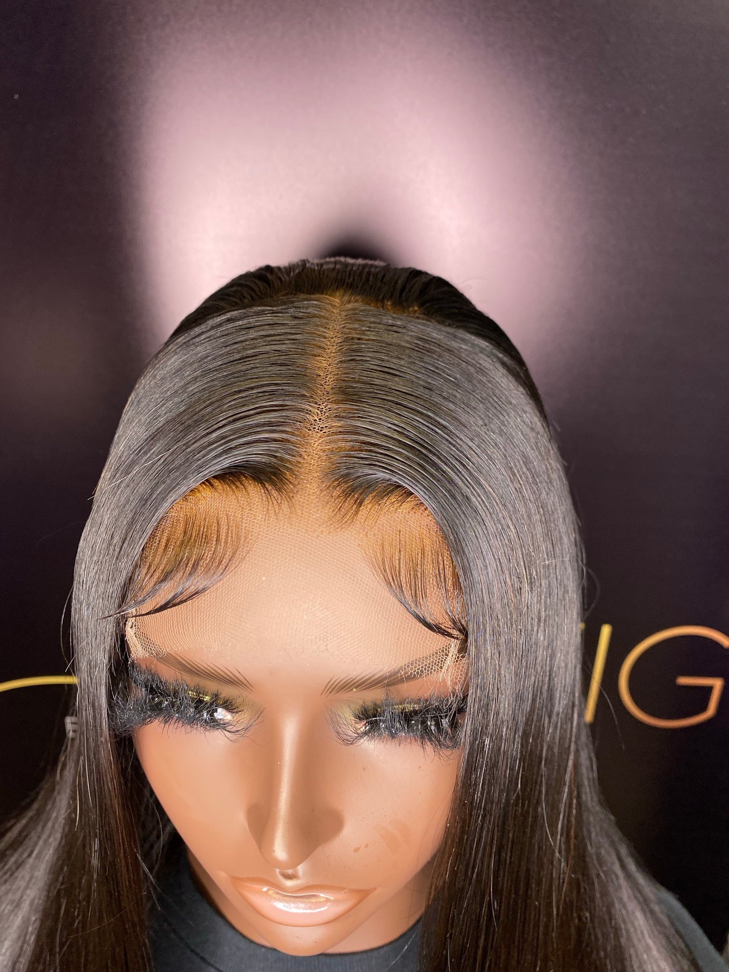 HD 5X5 CLOSURE WIG 22 INCH NATURAL BLACK