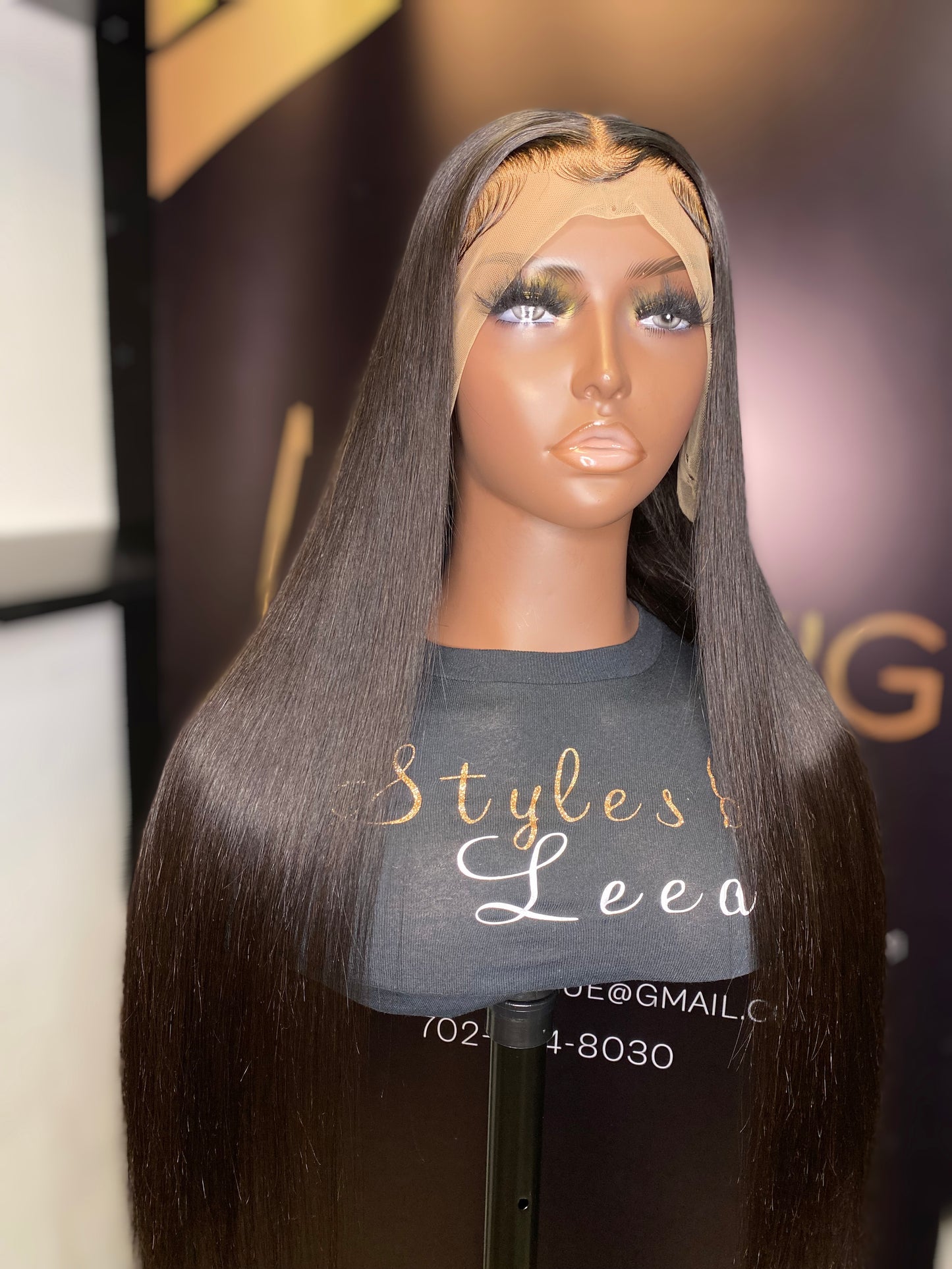 26 INCH FRONTAL LACE WIG NATURAL BLACK
