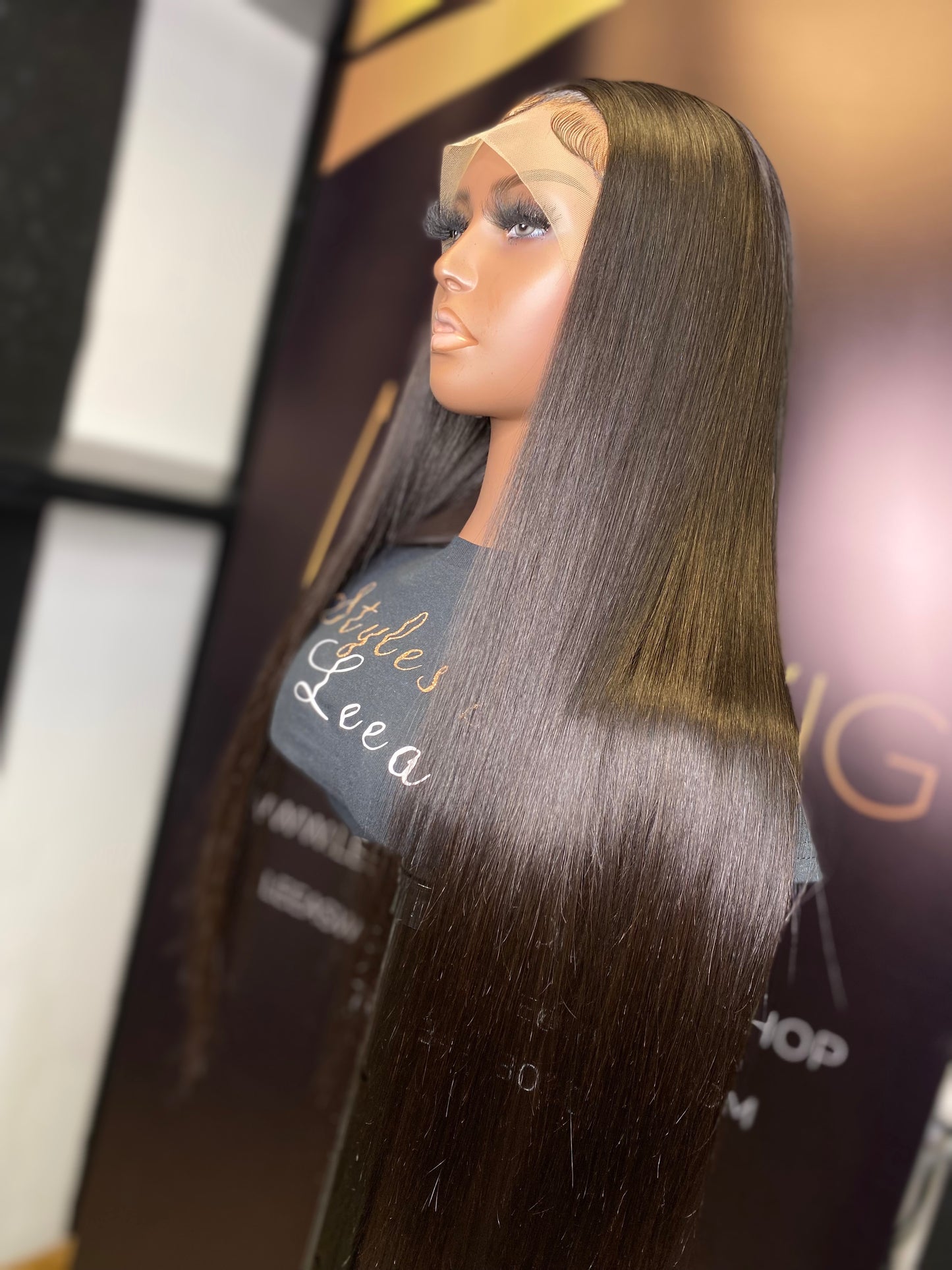 26 INCH FRONTAL LACE WIG NATURAL BLACK