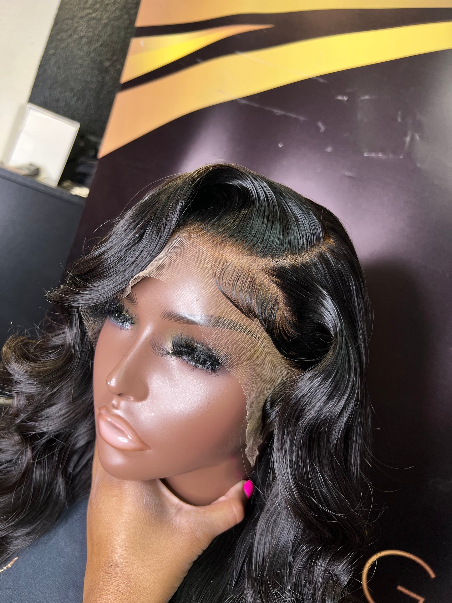 HD LACE FRONTAL WIG 22 Inch Natural Black