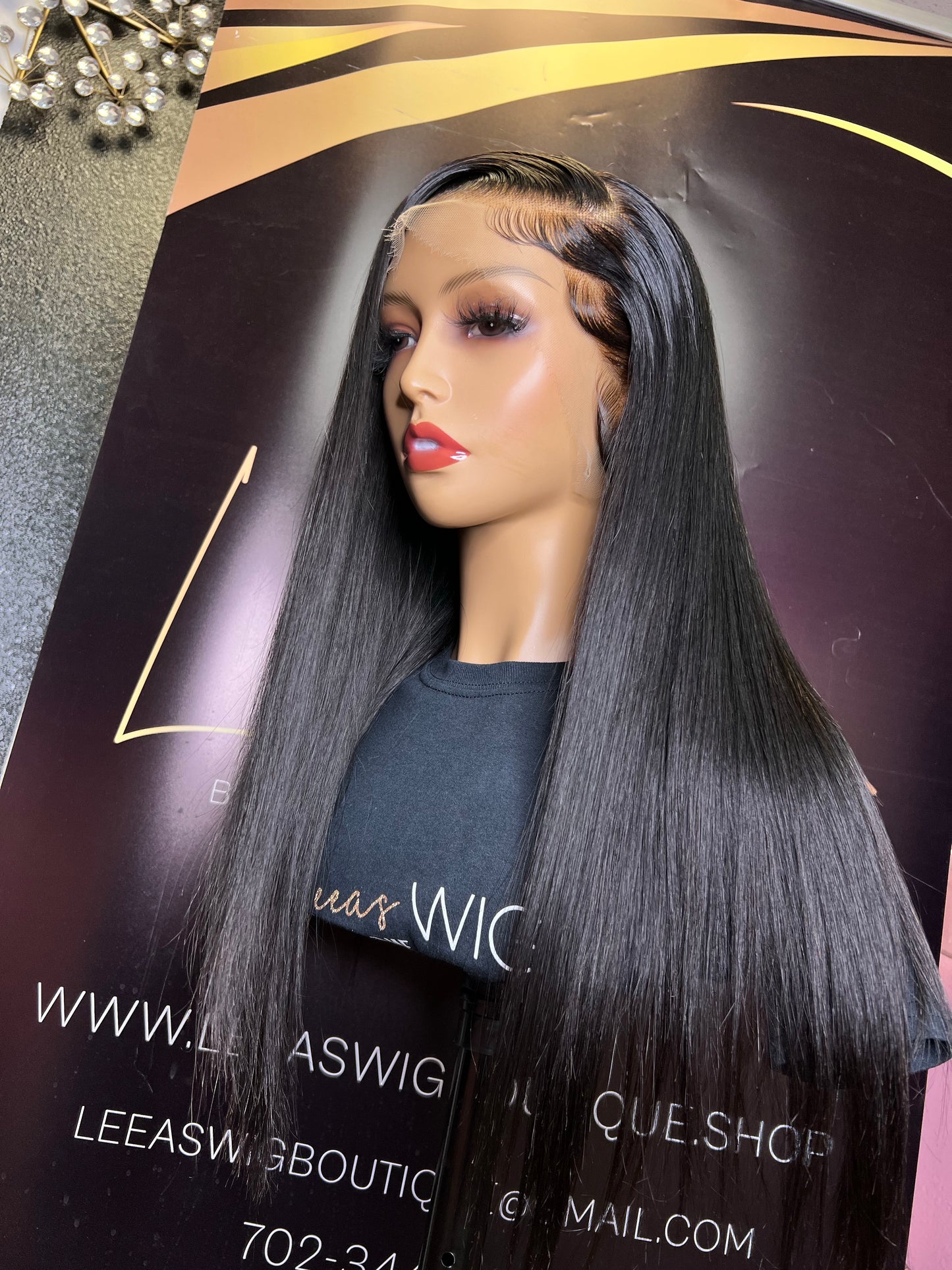 HD LACE FRONTAL WIG 20 Inch Natural Black