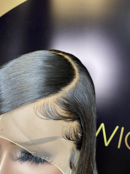 18 INCH LACE FRONTAL SWOOP SIDE PART WIG