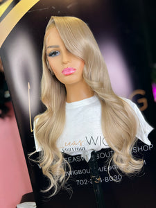 22 INCH 613 BLONDE BEIGE HD FRONTAL LACE WIG