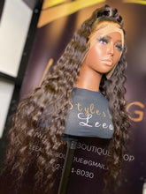 Load image into Gallery viewer, 26 INCH FRONTAL HALF UP HALF DOWN LACE WIG NATURAL BLACK
