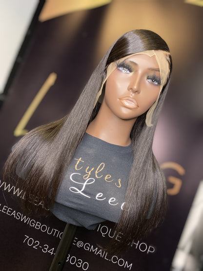 18 INCH LACE FRONTAL SWOOP SIDE PART WIG