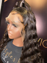 Load image into Gallery viewer, 26 INCH FRONTAL HALF UP HALF DOWN LACE WIG NATURAL BLACK
