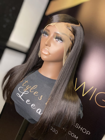 18 INCH LACE FRONTAL SWOOP SIDE PART WIG