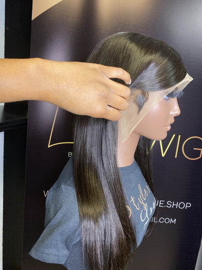 18 INCH LACE FRONTAL SWOOP SIDE PART WIG