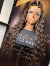 Load image into Gallery viewer, 26 INCH FRONTAL HALF UP HALF DOWN LACE WIG NATURAL BLACK
