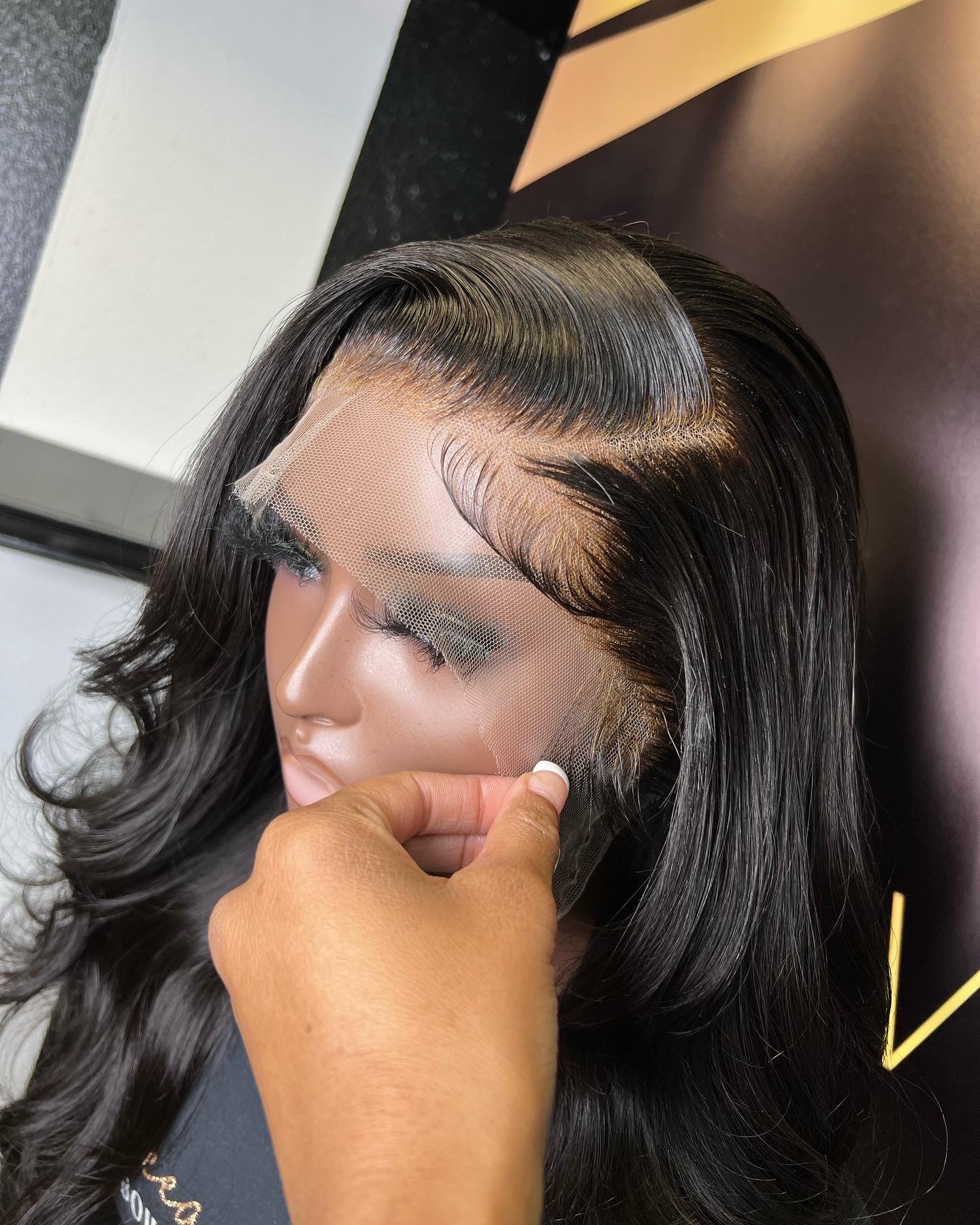 HD LACE FRONTAL WIG 20 Inch Natural Black