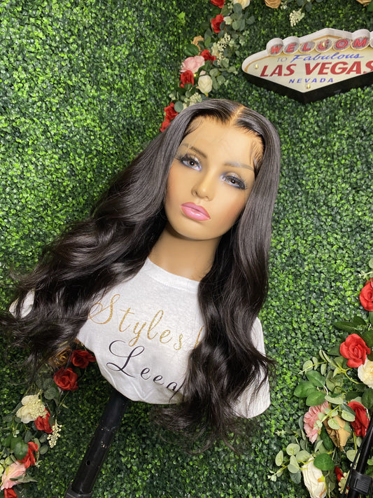 HD LACE FRONTAL WIG 22 Inch Natural Black