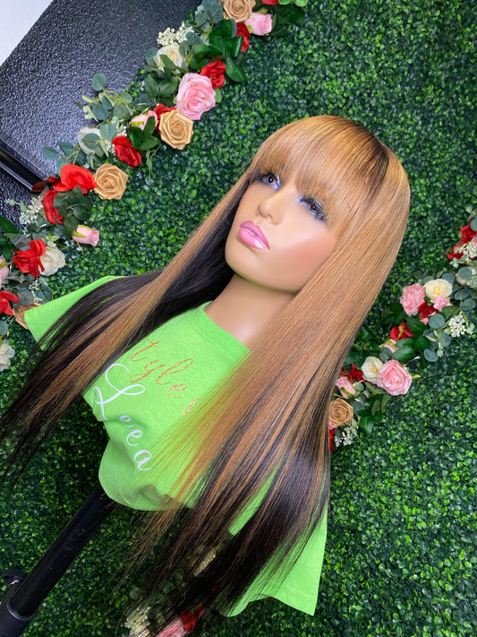 FRONTAL BANG UNIT In HONEY BLONDE 20 INCH
