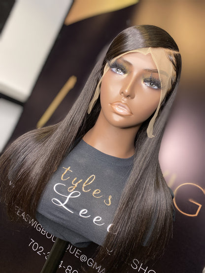 18 INCH LACE FRONTAL SWOOP SIDE PART WIG