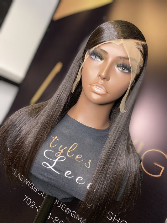 18 INCH LACE FRONTAL SWOOP SIDE PART WIG